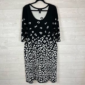 Lane Bryant Knit Cheetah Print Sweater Dress Size 18/20